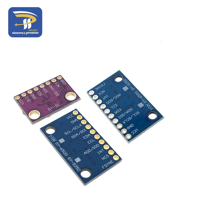 Original SPI/IIC GY-9250 BMP280 GY-91 MPU6500 MPU9250 6-Axis 9-Axis 10DOF Attitude Gyro+Accelerator+Magnetometer Sensor Module