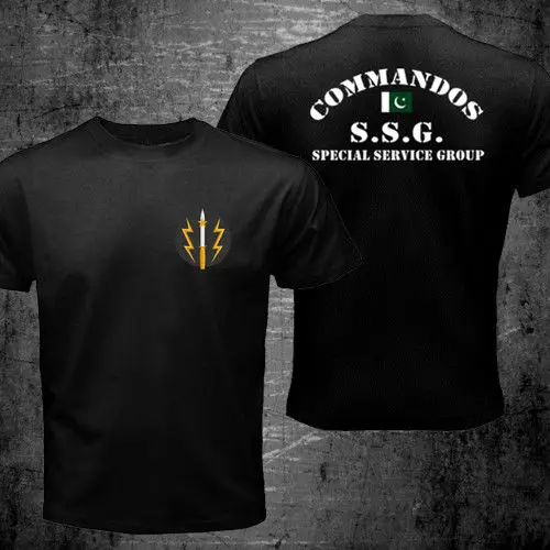 Summer Style New Ssg Commandos Pakistan Special Forces Service Group Army Military Creative Novelty Double-side Cotton Shirts