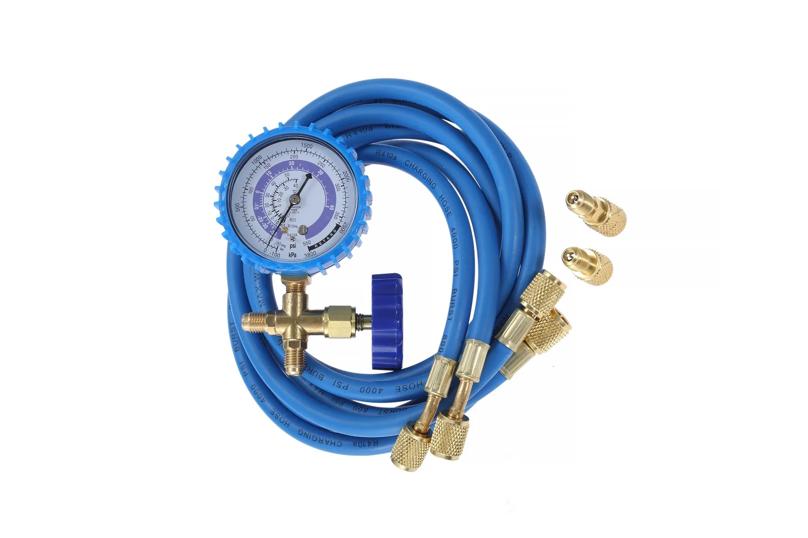 Mtsooning R410a Refrigerant Charge Hose With Gauge for Air Condition Refrigerant R134A R404A R22 R410A