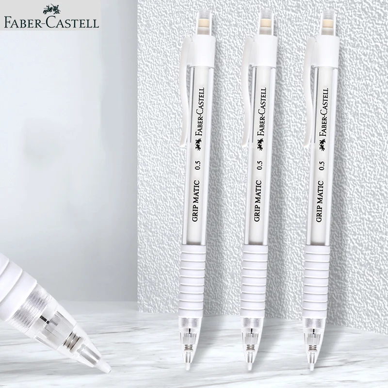 

Faber-Castell 0.5 Press-free 1338 Mechanical Pencil Automatic Core Out Student Special White Transparent Mechanical Pencil