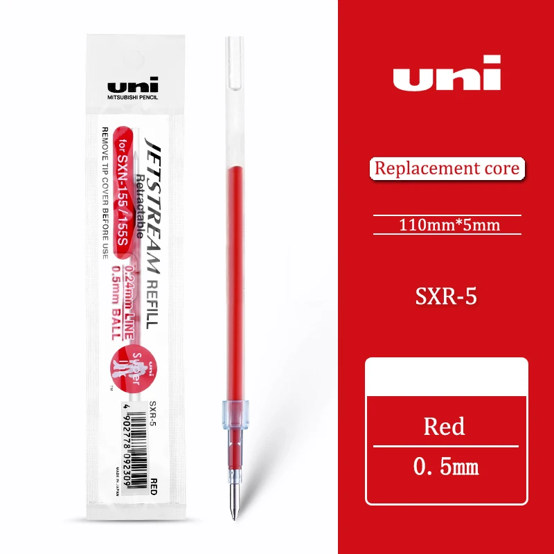 6 stücke UNI Refill Jetstream Serie SXR Kugelschreiber Refill Können Ersetzen SXN-1000 Farbe Lernen Büro Öl Refill