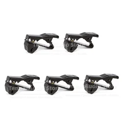 5PCS/Lot Black Color Crocodile Microfono Clasp Lapel Lavalier Microphone Cable Tie Clip On Collar Clamp Microfone Holder Clamp