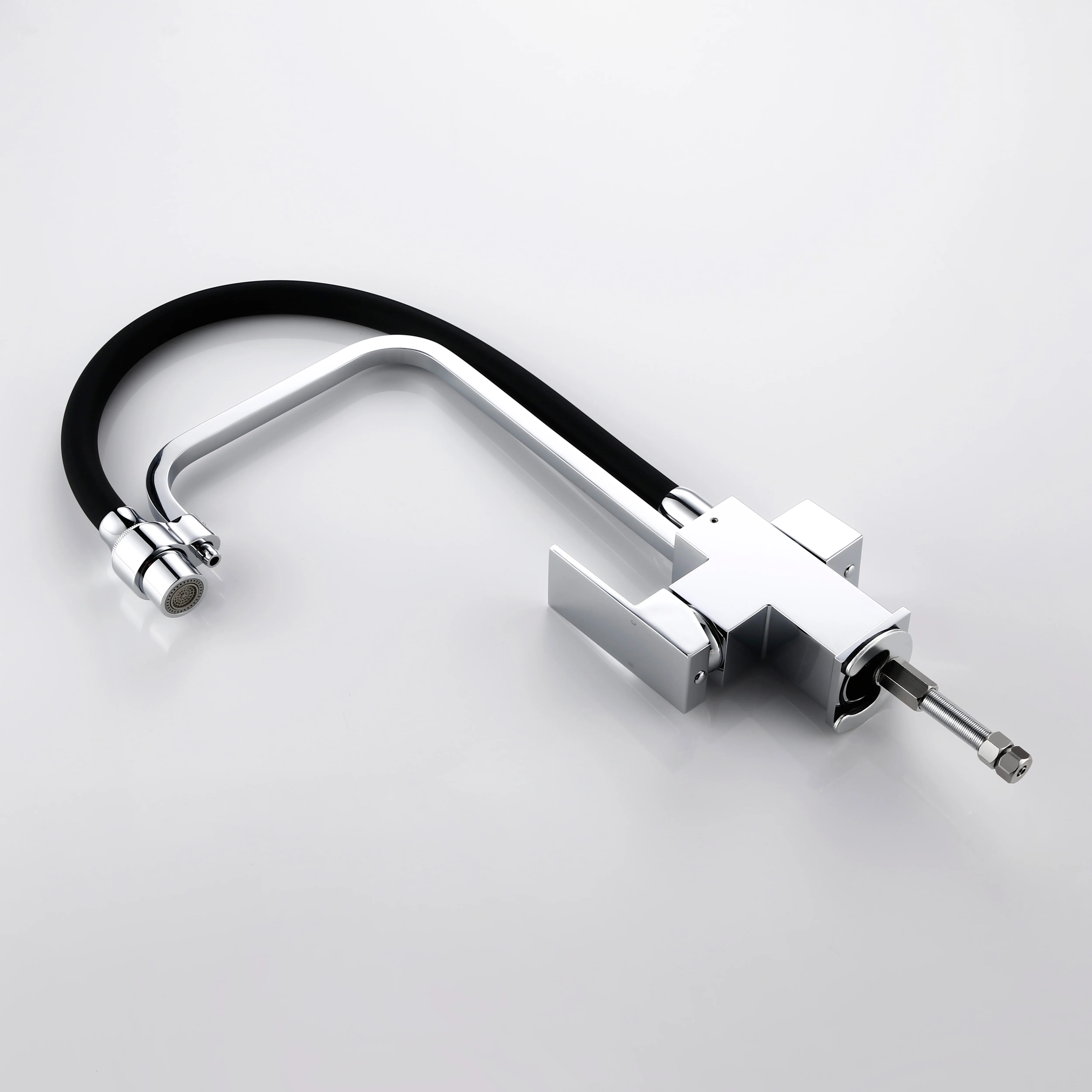 Smesiteli Black Chrome Kitchen Faucet  Mixer Hot And Cold Sink Faucet 360 Degree Rotation Kitchen Brass Mixer Taps