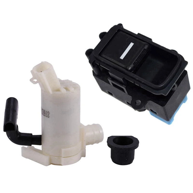 

2 Pcs Car Accessories: 1 Pcs Windshield Washer Pump 76846-TA0-A01 & 1 Pcs Car Power Window Control Switch