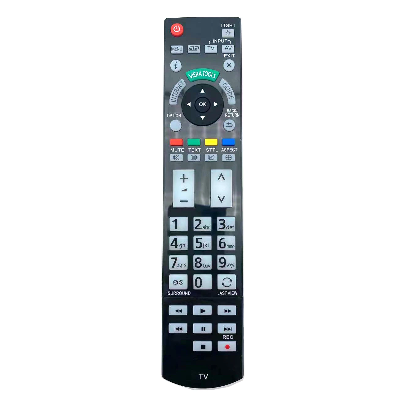 

Replacement Remote Control for Panasonic N2QAYB000715 for TX-L42ETW50 TX-P50VT50B TX-P50ST30B LED 3D TV