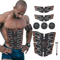 Abdominal Muscle Stimulator ABS EMS Trainer Body Toning Fitness USB Rechargeable Muscle Toner Workout Machine Men Women Training