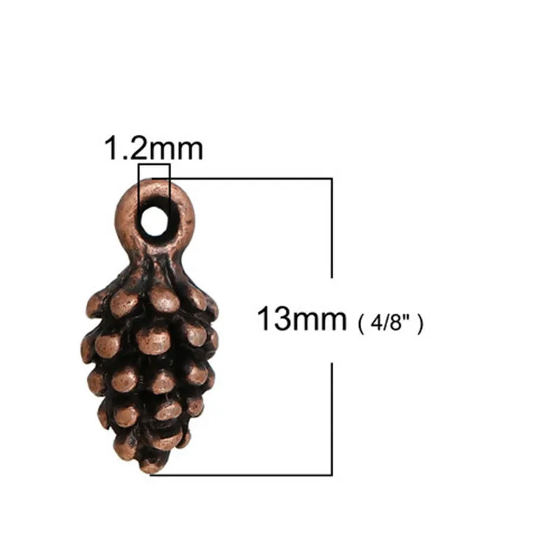 Zinc Based Alloy 3D Acorn Charms For Jewelry Making Antique Gold Color Nut Pendant DIY Findings 17mm x 11mm( 3/8\