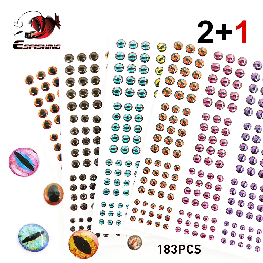 ESFISHING MIX Ojos de pesca 3-10mm para montar moscas y vinilos - imagen 4