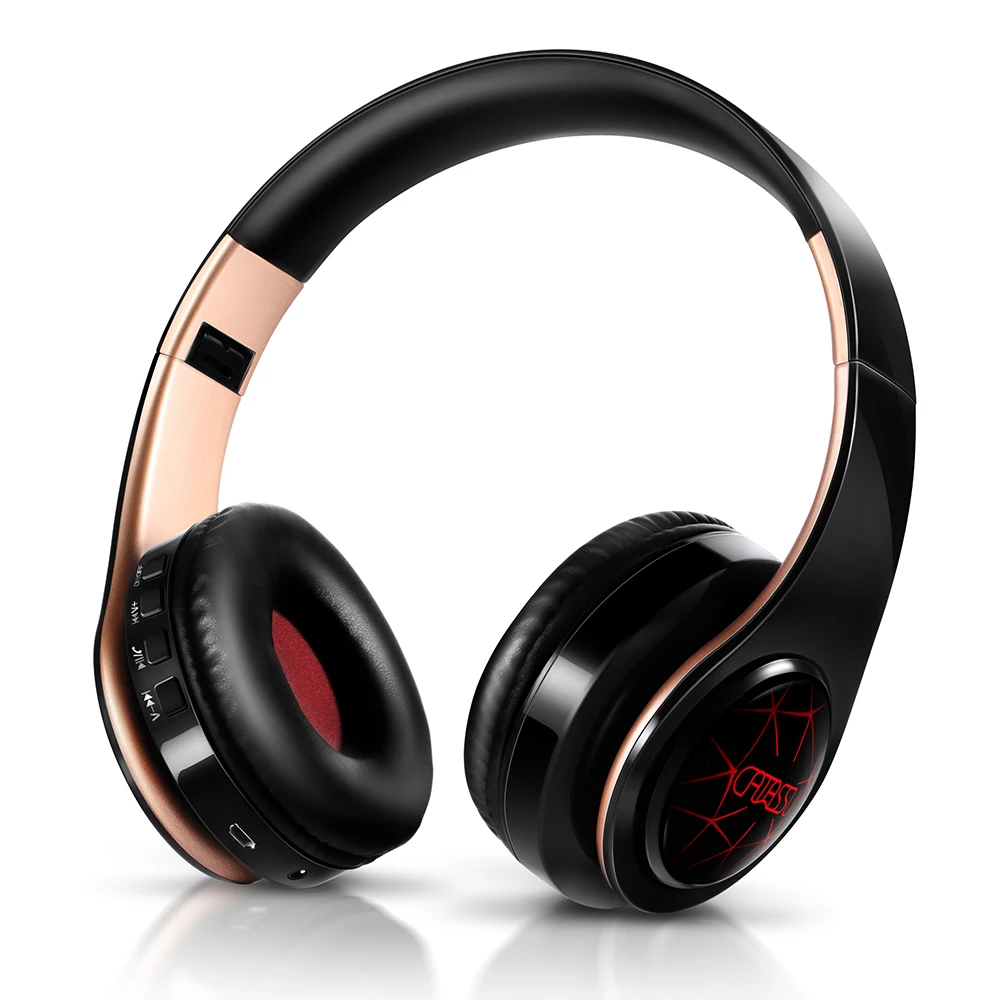 LE Breathing LIghts WirelessBluetooth Headphone 1