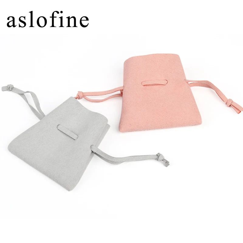 

In Stock Travel Portable Storage Jewelry Ring Necklace Ear Nail Storage Bag Jewelry Dust-proof Purse Small Cloth Bag Wholesale