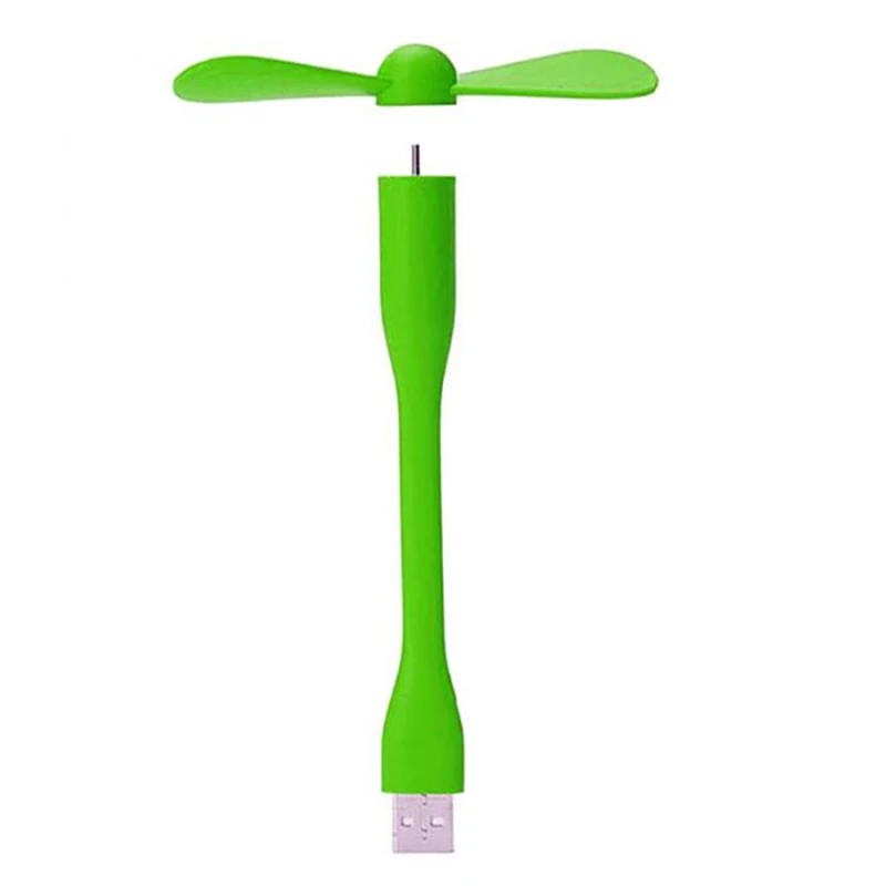 Mini USB Fan Flexible Portable Removable Fan Mute Small Fan Power Supply for Power Bank & Notebook & Computer Summer Gadgets