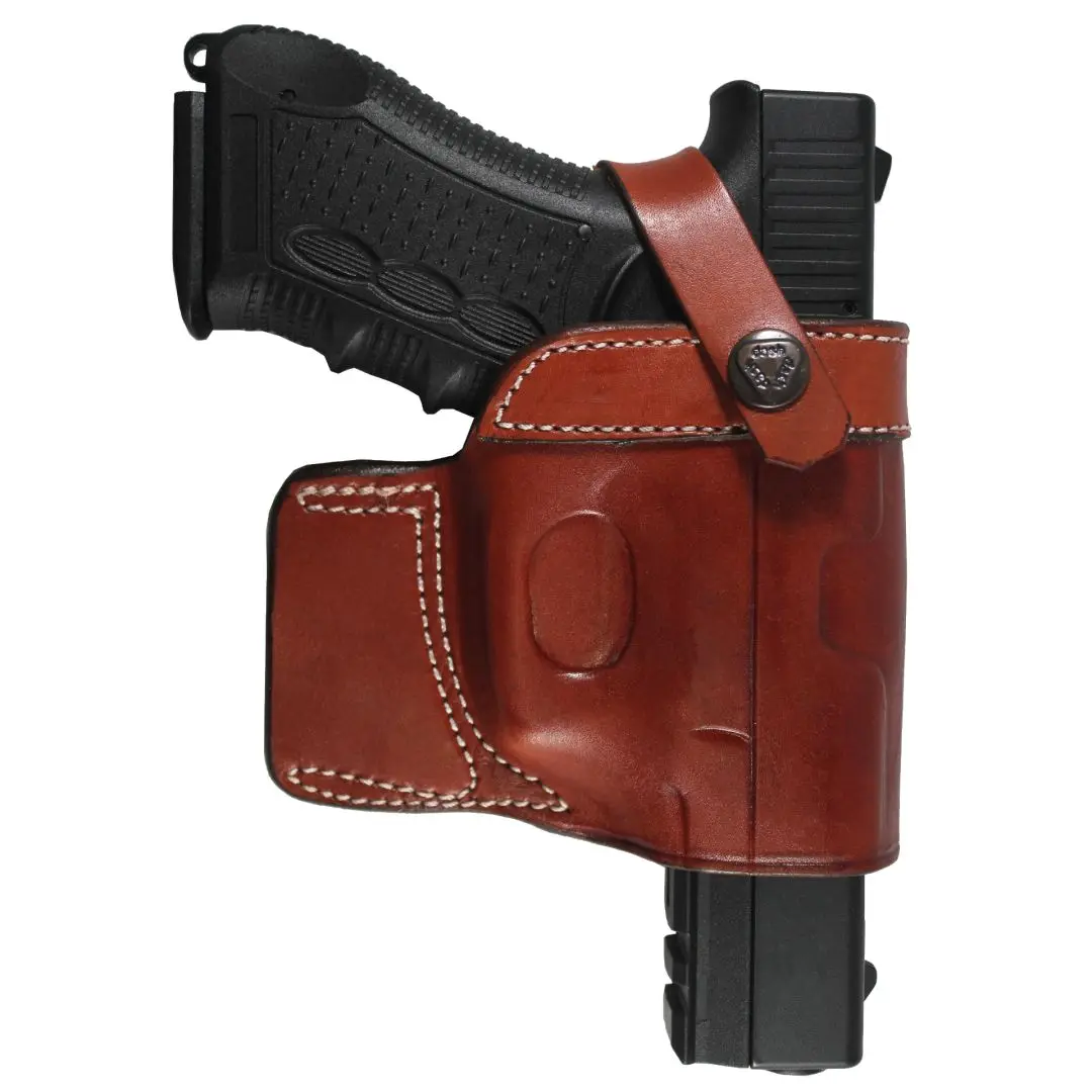 

YT HOBBY Ruger LC9 Lazer Real Leather With Retention Strap OWB Carry Fast Draw Handmade Pistol Firearm Gun Holster Pouch