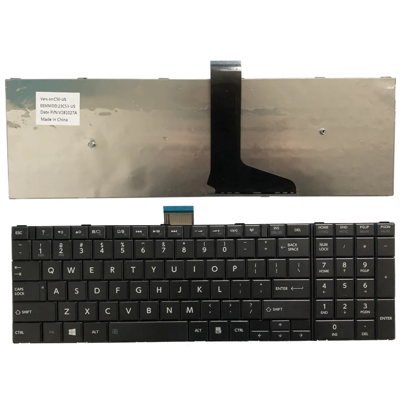 

New US Laptop Keyboard for Toshiba MP-11B53US-930B 6037B0084402 V138170ES1