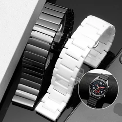 Ceramic Watch band For Huawei Watch GT 2 Strap quick release bar watchband 16mm 18mm 20mm 22mm watch bracelet white black color