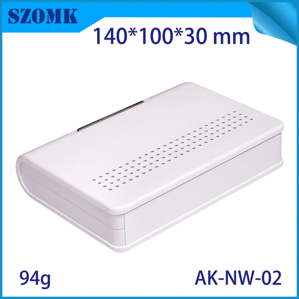 10 PCS 140*100*30 mm wireless wifi plastic electrical enclosure box SZOMK  wall mounting router plastic pcb housing junction box