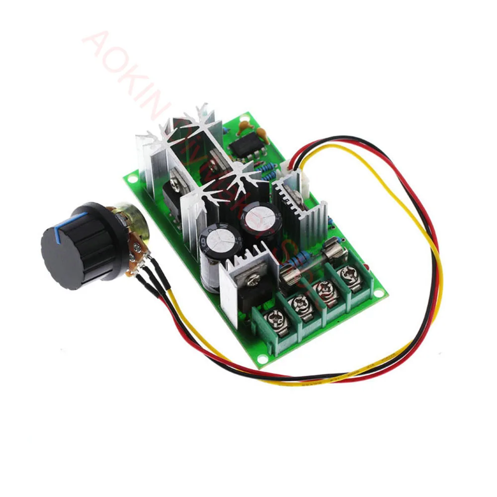 DC10-60V 12V 24V Motor Speed Control Regulator Pwm Motor Speed Controller Switch 20A Stroom Regulator High Power Drive module