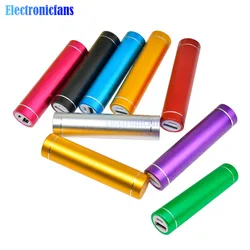 Multicolor Metal Power Bank DIY Kit Storage Case Box Free welding Suit 1X 18650 Battery 5V 1A USB External Charger smart phone