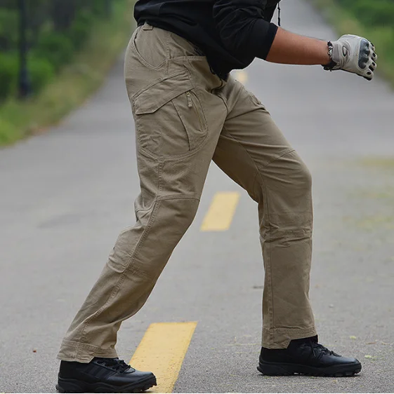 Nieuwe Mannen Stretch Tactische Broek Meerdere Pocket Militaire Katoen Stedelijke Combat Broek Mannen Slanke Werk Cargo Pant 3XL