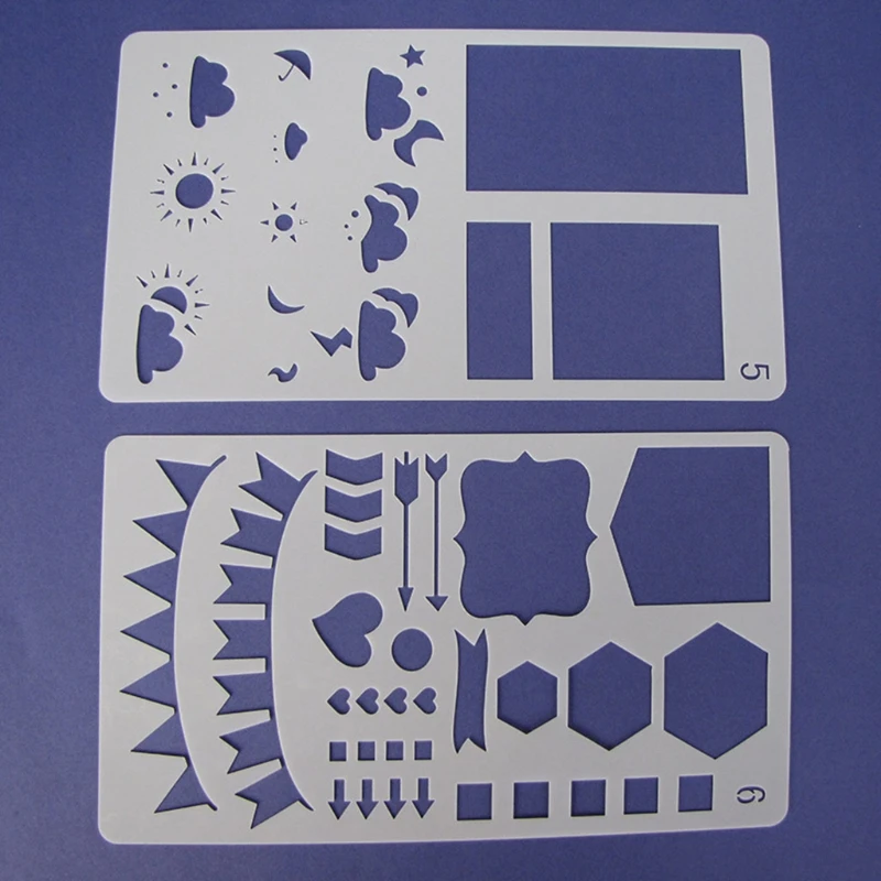 20 Pcs/Set Bullet Diary Journal Stencils Set