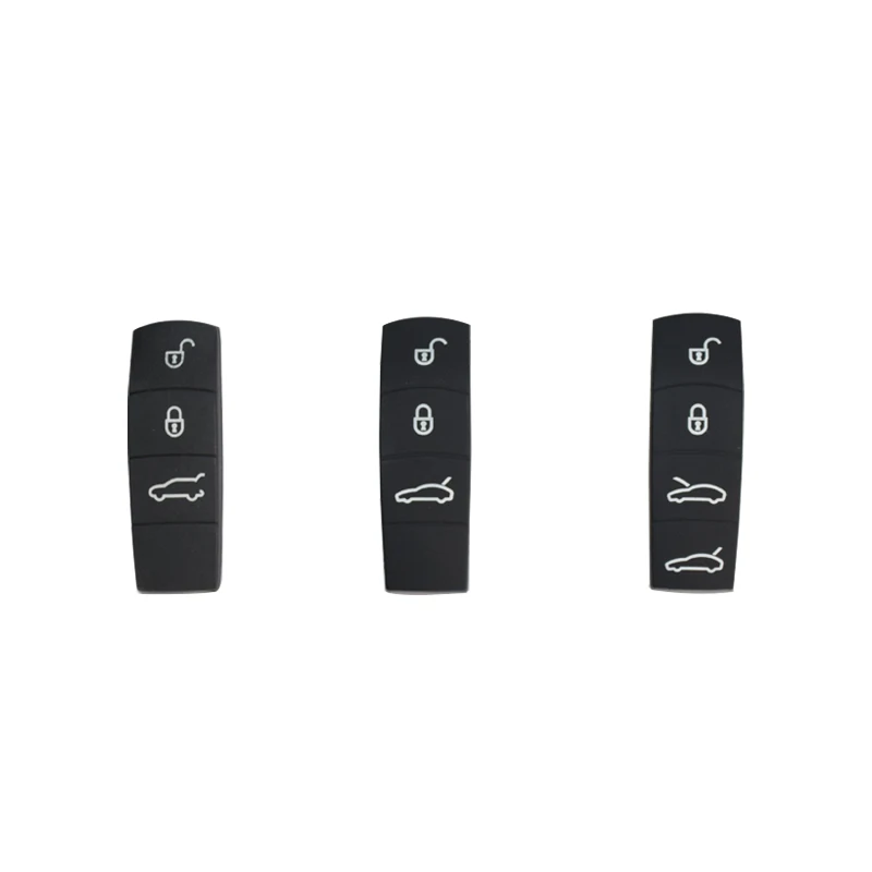 3/4 del Silicone di Chiave Dell\'automobile Pulsante di Ricambio Pad Per Porsche Cayenne Macan 911 Cayman Panamera 2011-2016 Accessori Auto