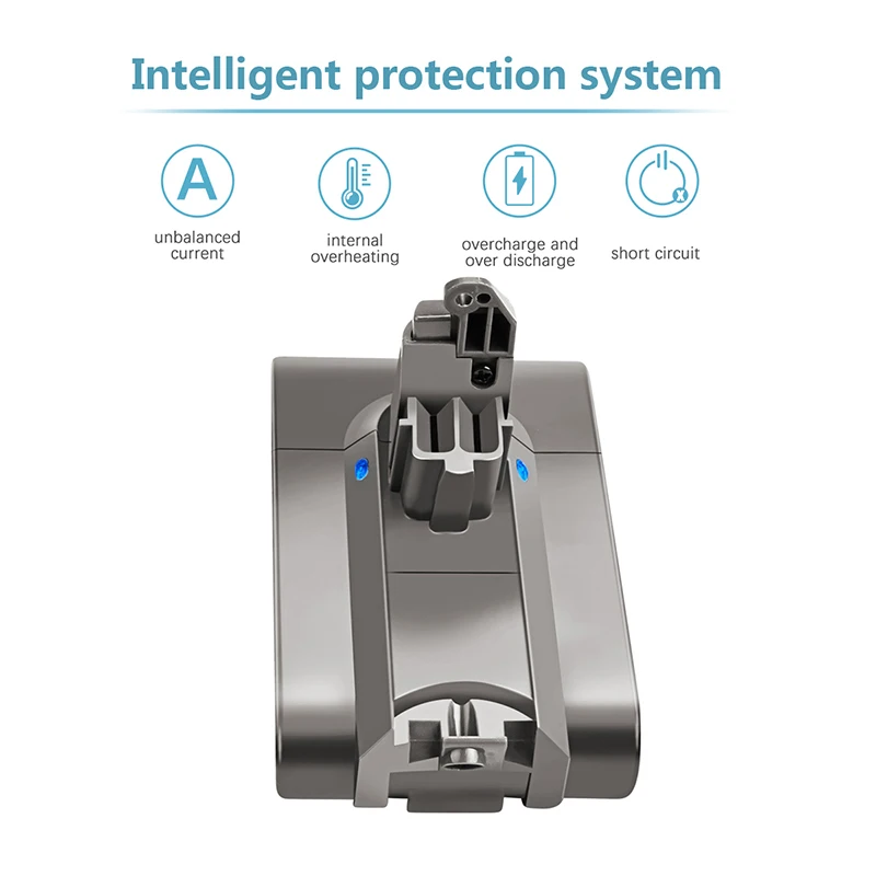 21.6V 6.0Ah dla Dyson V6 bateria zastępcza DC62 DC59 DC58 SV03 SV04 SV09 V6 zwierząt Motorhead V6 Slim V6 absolutnej próżni ciasto