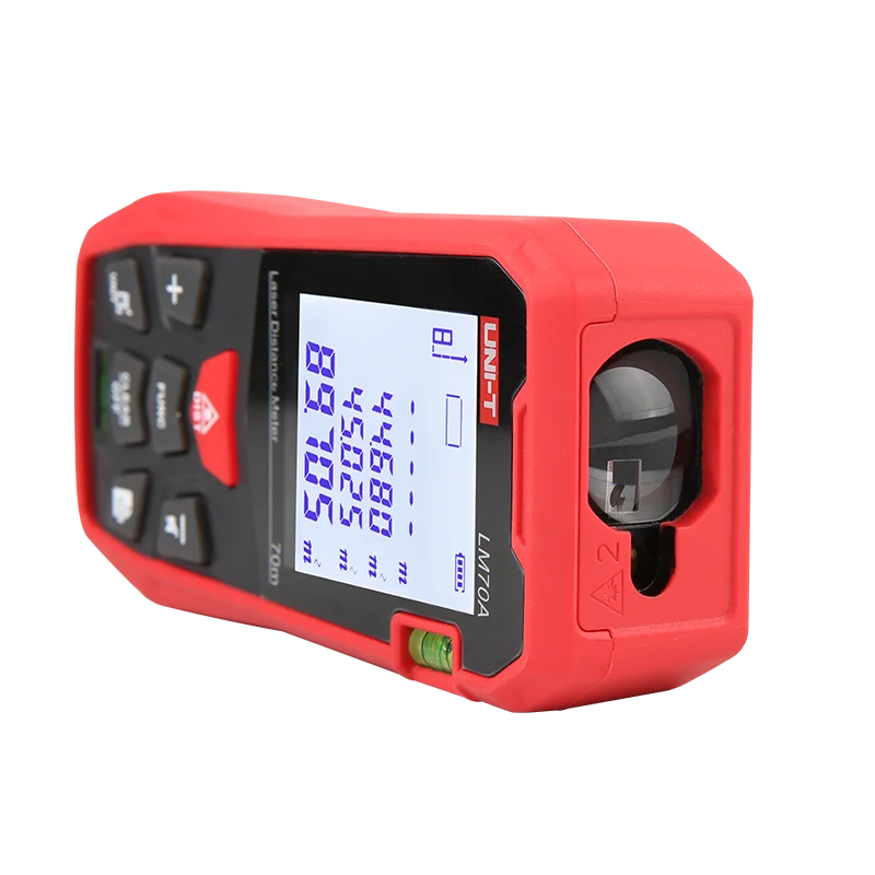 UNI-T LM50A LM70A LM100A LM120A Mini medidor de distancia láser infrarrojo de mano instrumento de medición de habitación al aire libre regla electrónica