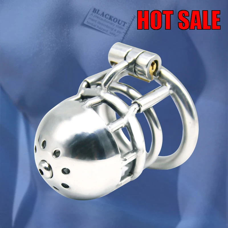 BLACKOUT New Arrival 316 Stainless Steel Male Through Hole PA Chastity Device Penis Ring Cock Cage Adult Sex Toys \