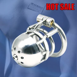 BLACKOUT New Arrival 316 Stainless Steel Male Through Hole PA Chastity Device Penis Ring Cock Cage Adult Sex Toys 