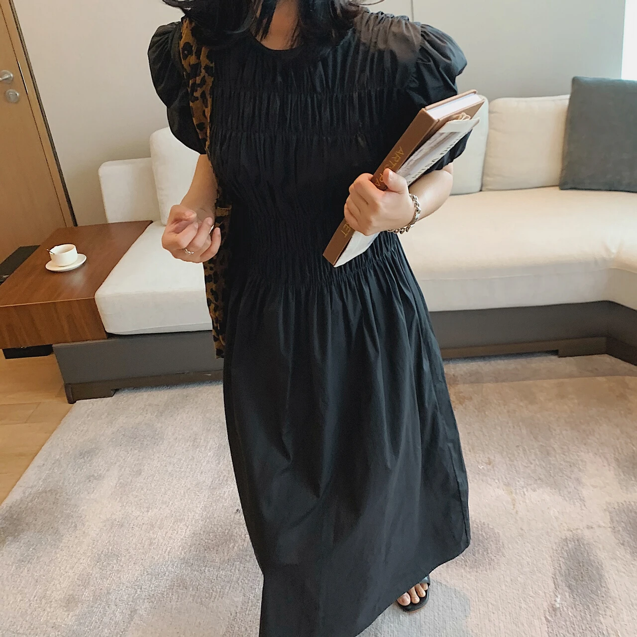 2023 Women\'s Summer Pleated Dress New Woman Y2k Casual Maxi Long Sundresses Kawaii Female clothing Tunics Black Sexy Urban Prom