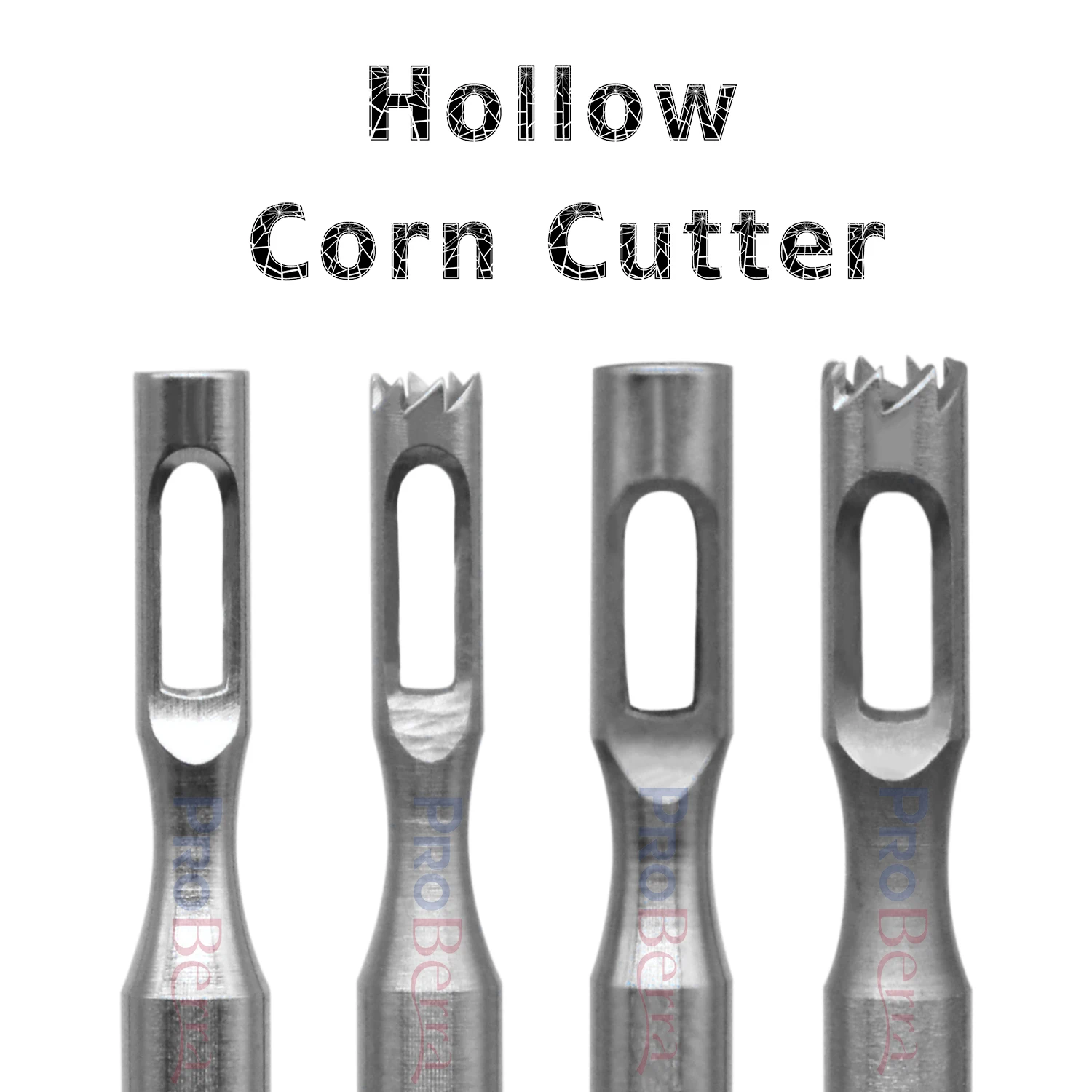RolinStar Hollow stal nierdzewna usuń wiertło do kukurydzy 3/32 "obrotowe wiertła do frezów Pedicure akcesoria do wierteł narzędzia