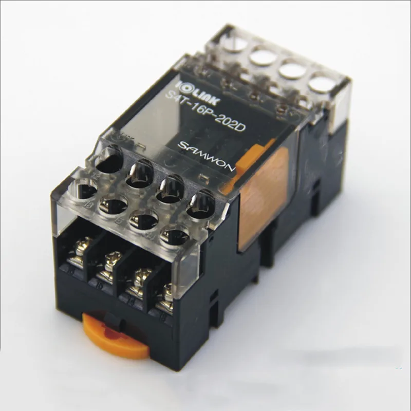 

S4T-16P-202D DC24V Din Rail Solid State Relay 4-Point Module Output with 4 AQZ202D Relays SSR