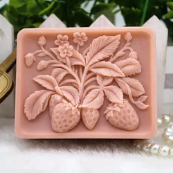 New Product!!1pcs Small Strawberrys (zx330) Food Grade Silicone Handmade Soap Mold Crafts DIY Mould