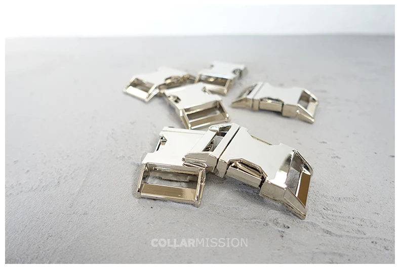 1pc Metal Colorful Side Release Curved Buckles Durable Plated Buckle 10mm, 15mm, 20mm, 25mm Dog Collar Paracord DIY Accessories