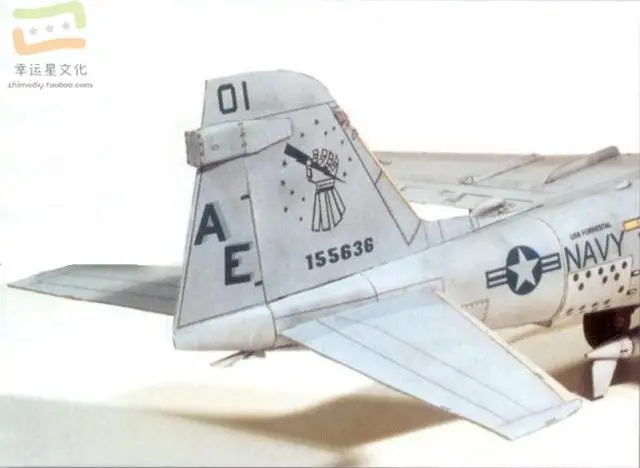 A6E Intruder Shipborne Attack Aircraft Military 3D Paper Model DIY Handmade Mold Decoration Toy