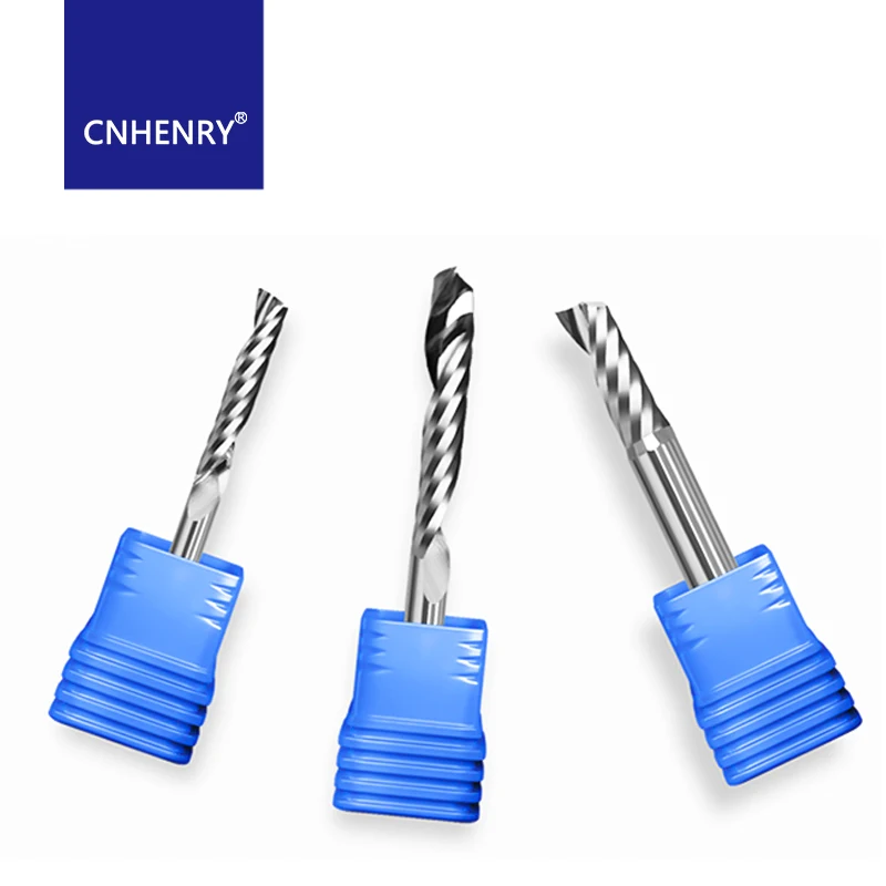 1 st Enkele Fluit Spiraal Cutter Router Bit 3.175 CNC Frees Gereedschap Machine Accessoires Voor Acryl Carbide Frees