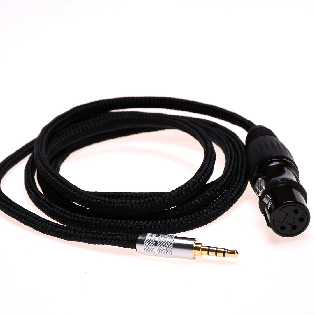 

1Meter TRRS 4-Pin 3.5mm Male to 4-pin XLR Headphone Audio Adapter Silver Plated Extension Cable