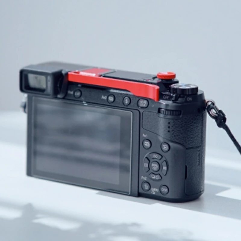 รองเท้าโลหะร้อน Thumb-Up Hotshoe Thumb Up Grip สำหรับ Lumix GX85 GX9กล้อง