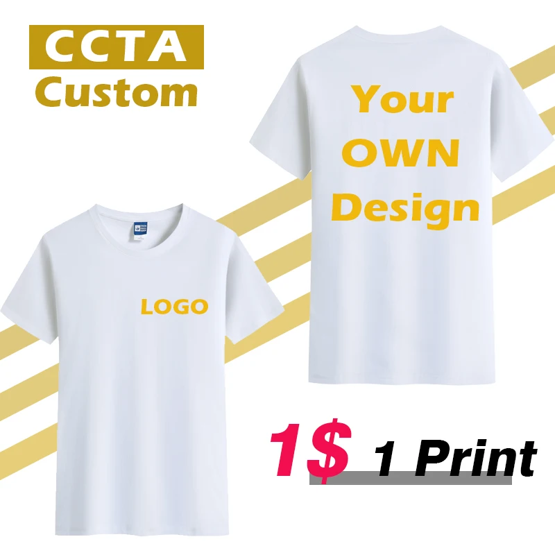 2021 Summer T-Shirt Custom Logo Cultural Shirt Embroidery Custom Men\'s Women\'s Short Sleeved Design