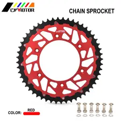 45T 47T 48T 49T 50T 51T 52T Motorcycle Rear Chain Sprocket For HONDA CR CR CRF XR CRM 125 125R 150F 230F 250 250R 230L 250X