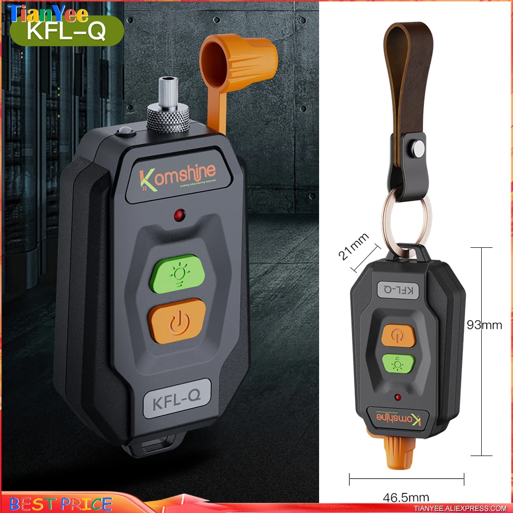 Komshine KFL-10 Bijgewerkt KFL-Q Mini Handheld Visual Fault Locator Vfl Glasvezel Kabel Tester Glasvezel Fiber Break Checker