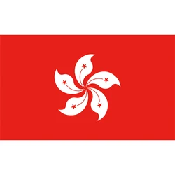 HONGKONG Flag and Banners 3X5FT 90*150cm/60*90cm/40*60cm/15*21cm 100D Polyester Brass Grommets Custom For Party Bar