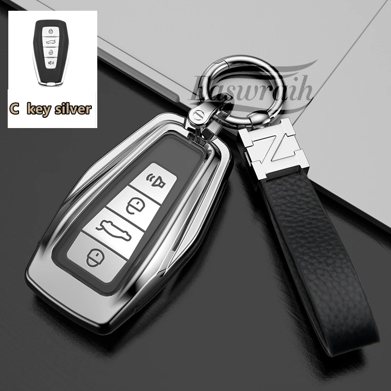 Car Key Case For Geely Coolray Tugella Fy11 Atlas Boyue NL3 Emgrand X7 EX7 SUV GT GC9 Borui EC7 EC715 EC718 Keychain Accessories