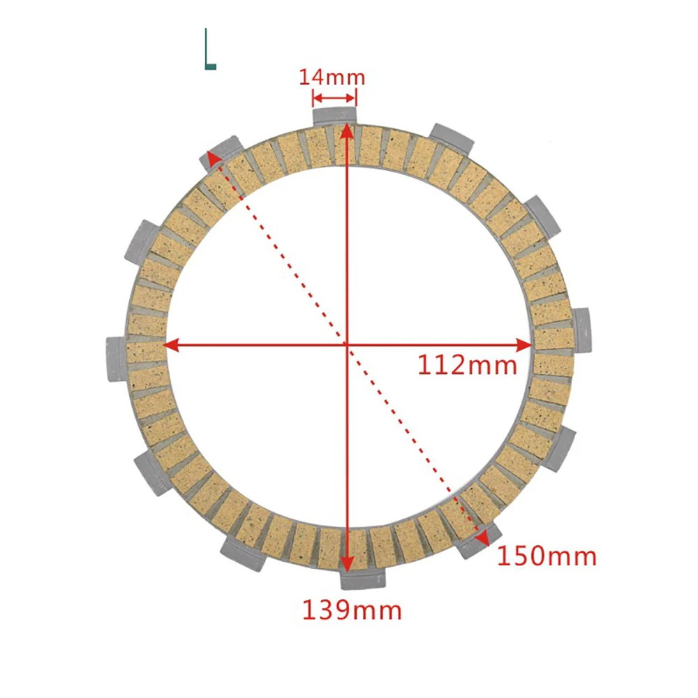 Motorcycle Clutch Plate Kit For TM EN MX 250 Cross 300 Enduro EN300 SMR300 EN 400 SMR 300 Cross EN400 EN250 EN250F MX250F MX250