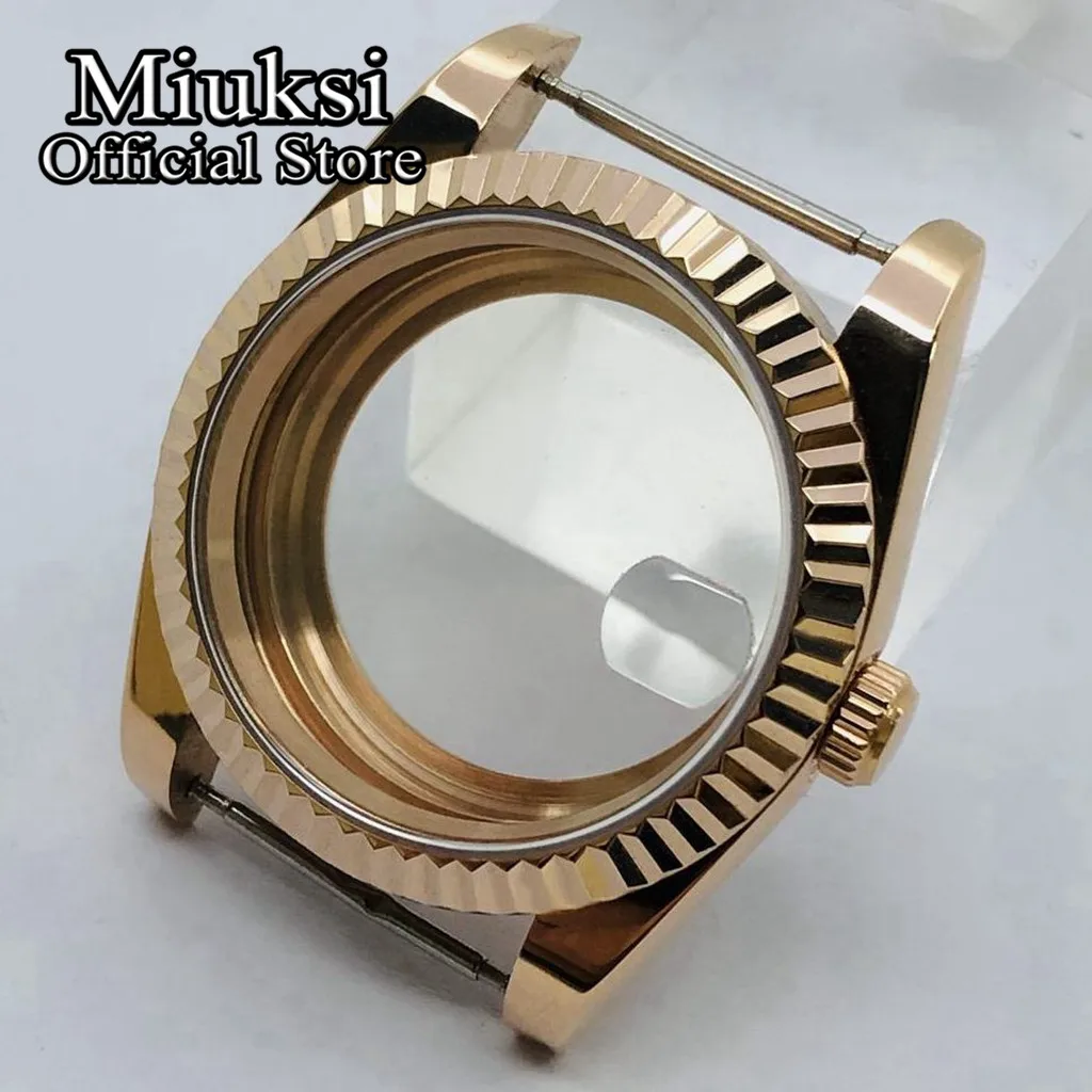 

Miuksi 36mm/40mm rose gold case sapphire glass fit NH35 NH36 ETA2824 2836 PT5000 Miyota8215 821A Mingzhu DG2813 3804 movement