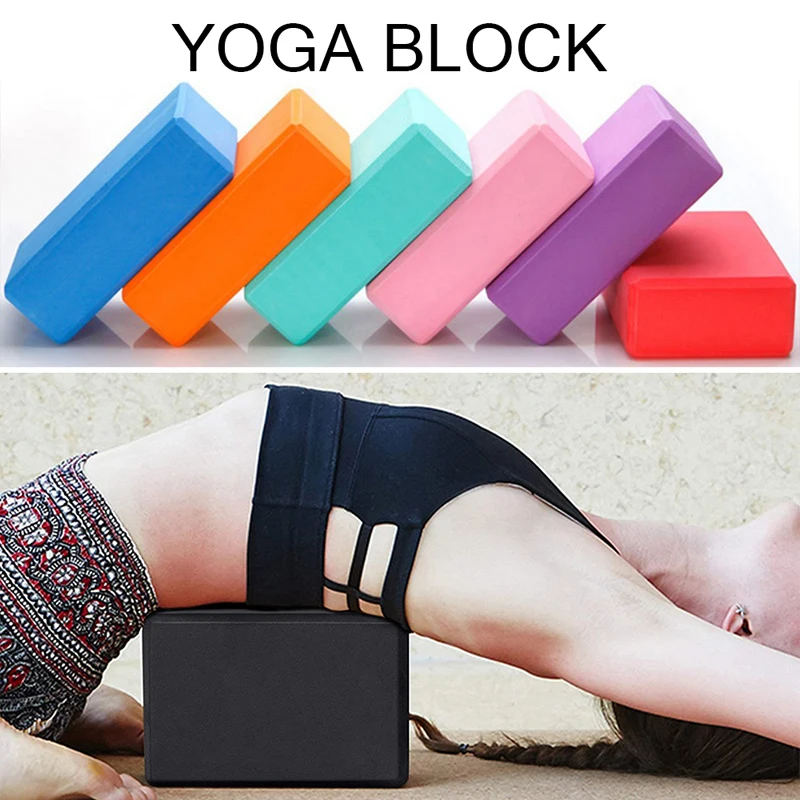 Gym Fitness EVA Yoga Block Colorful Foam Block Brick for Crossfit Exercise Workout Training Bodybuilding Equipment