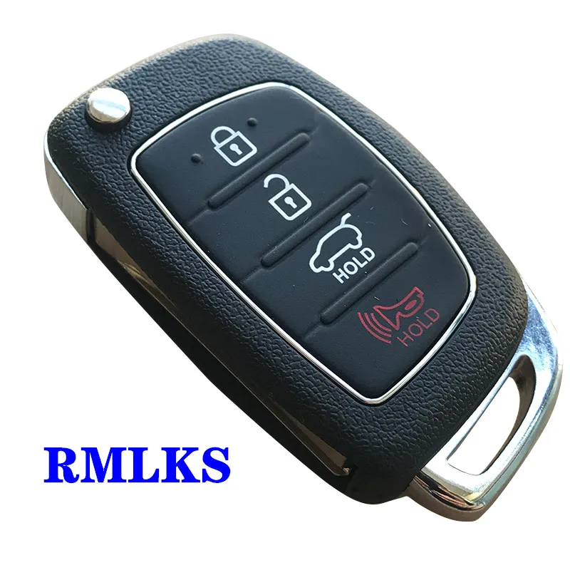 4 Buttons Car Flip Folding Remote Key Shell Fob Case For HYUNDAI Mistra Santa Fe Sonata Tucson Accent I30 I40 I45