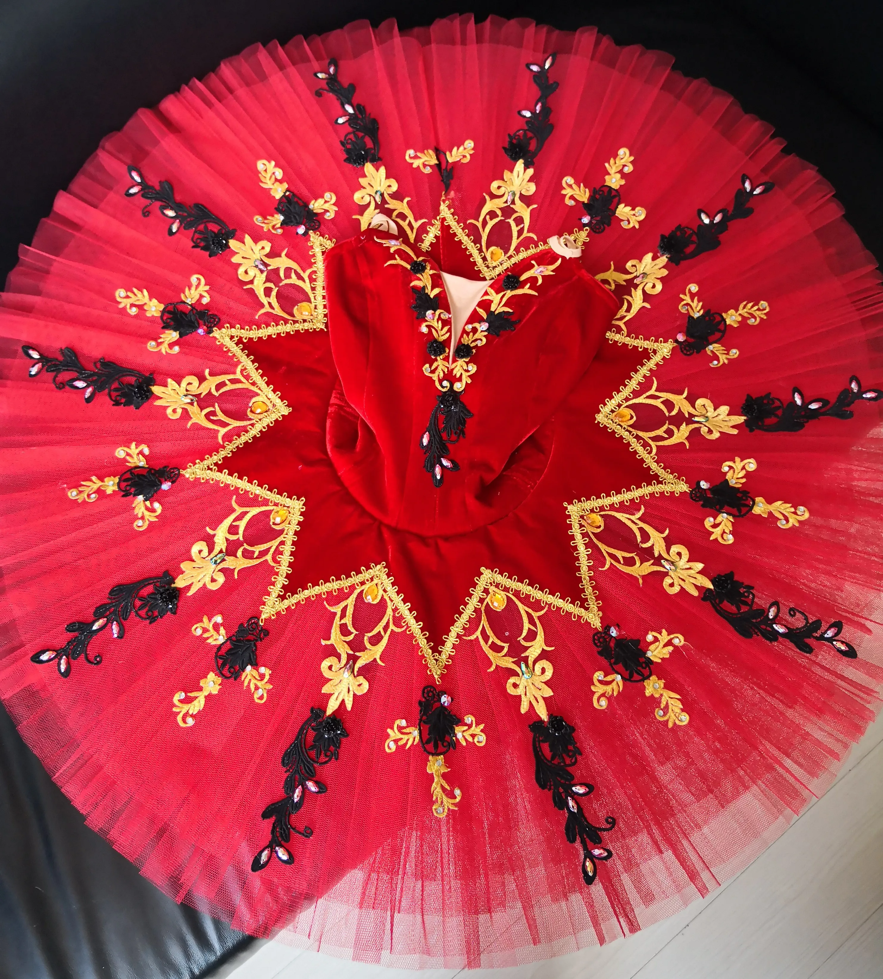 전문가용 고품질 맞춤 사이즈 대회 공연복 어린이 여아 발레 튜튜