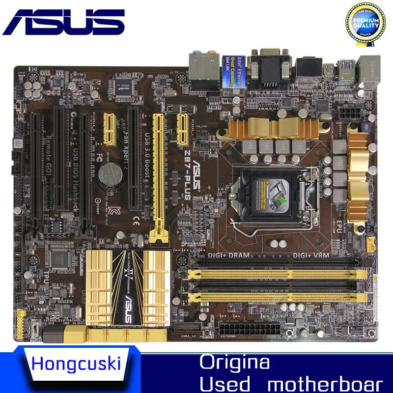 

For ASUS Z87-PLUS original motherboard Socket LGA 1150 DDR3 Z87 SATA3 USB3.0 Desktop Motherboard