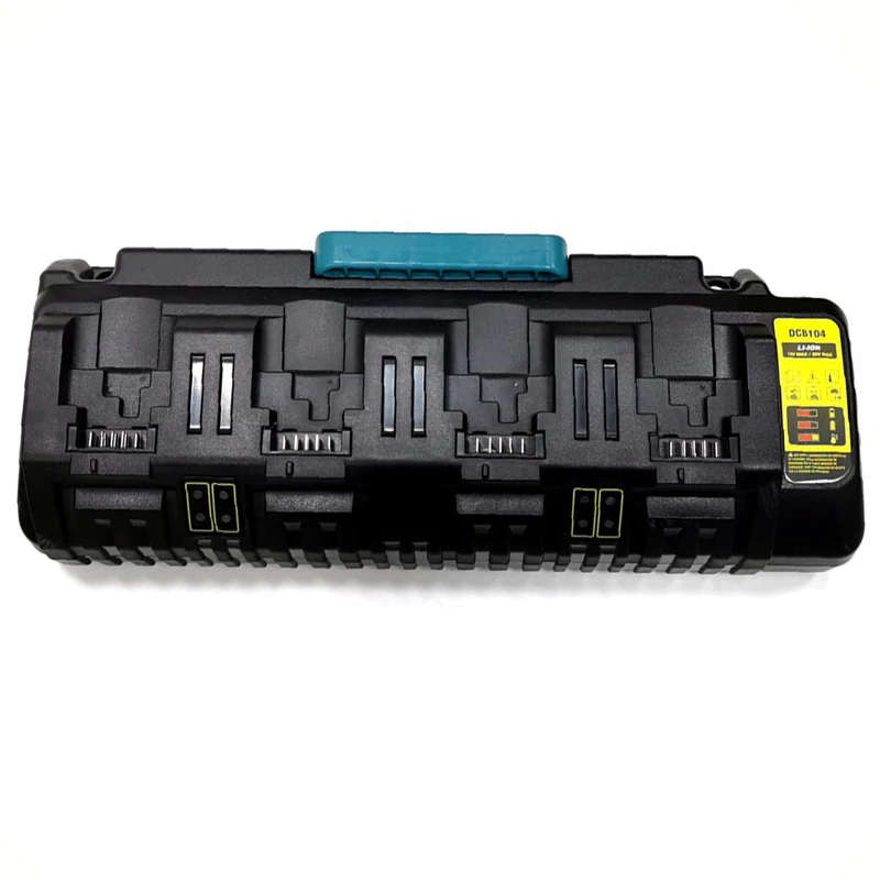 Dla Dewalt ładowarka 4-port, dwa porty USB 14.4V-18V 3A szybka ładowarka do obsługi Dewalt DCB200 DCB201 DCB205 DCB118 ładowarka z wtyczką ue