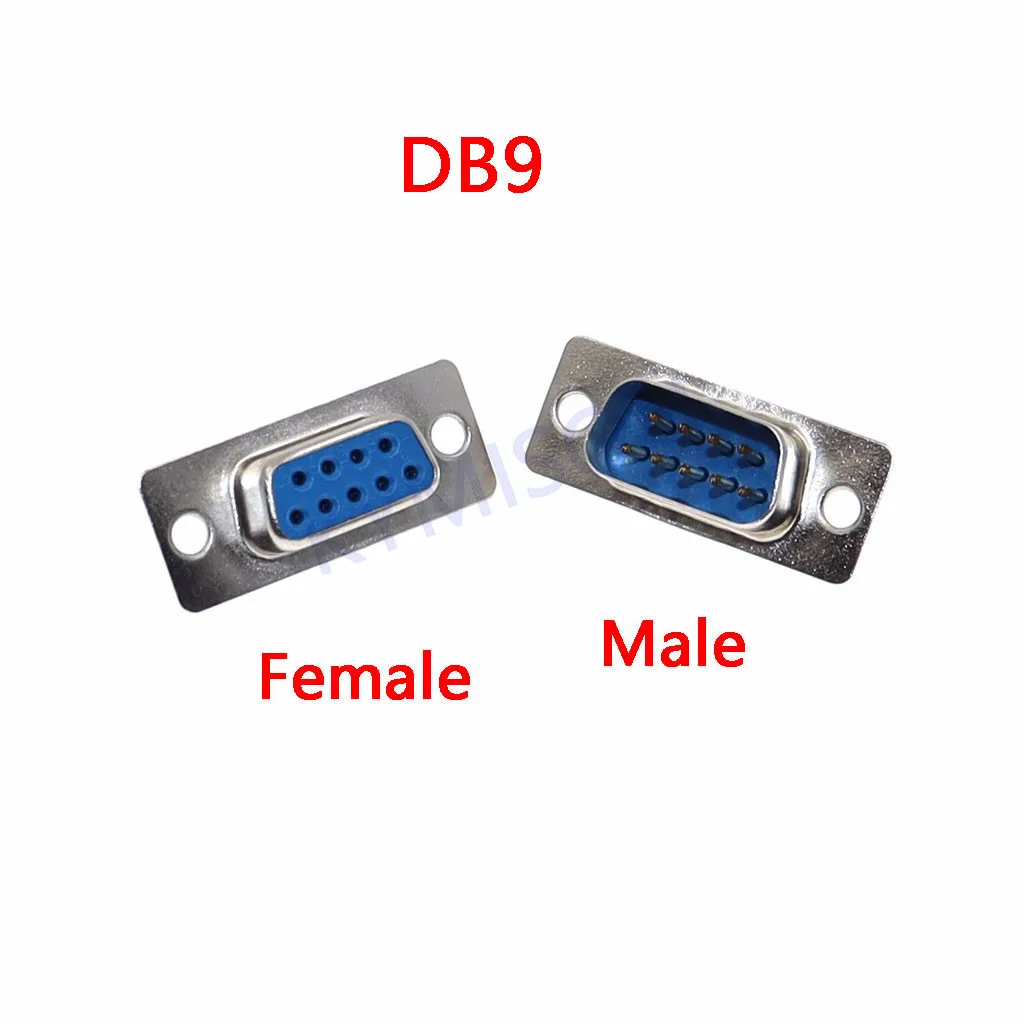 DB9 DB15 DB25 DB37 DB50 Hole/Pin Female/Male/Cover Welded Connector RS232 serial port socket DB D-SUB adapter 9/15/25/37/50 pin